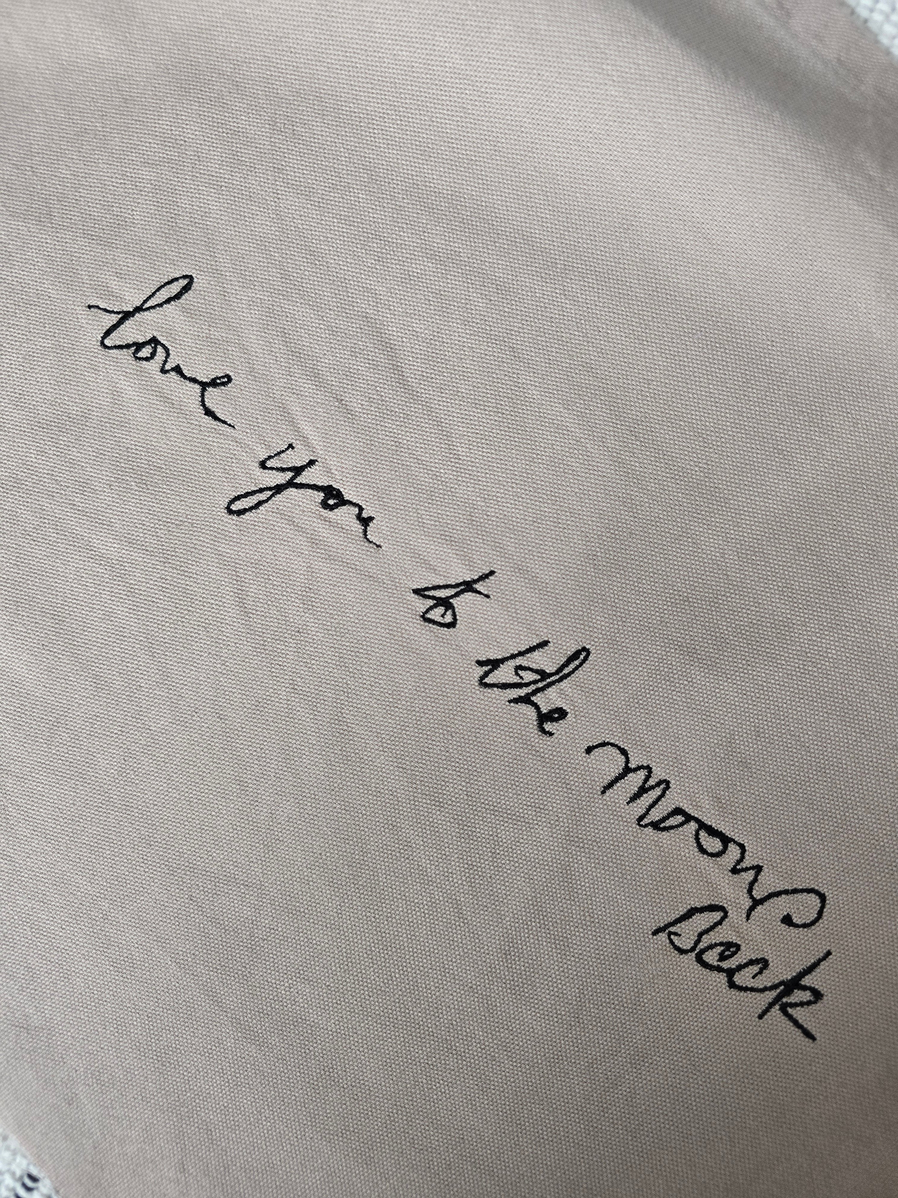 Handwriting Embroidery Keepsake - A4 Unframed