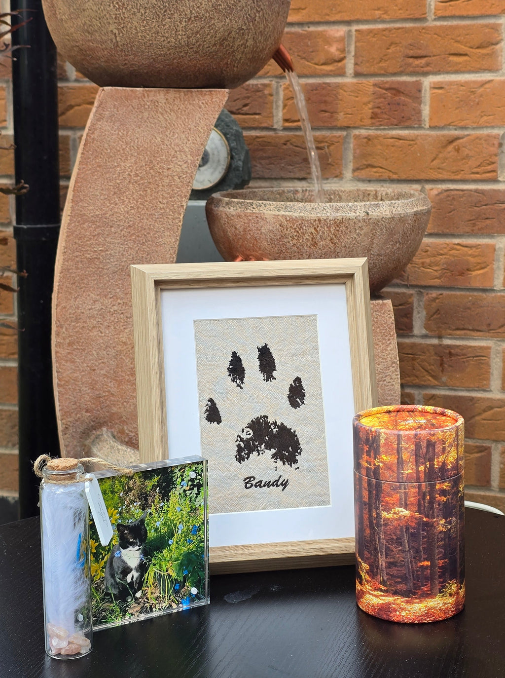 Pet Embroidered Pawprint Framed Keepsake