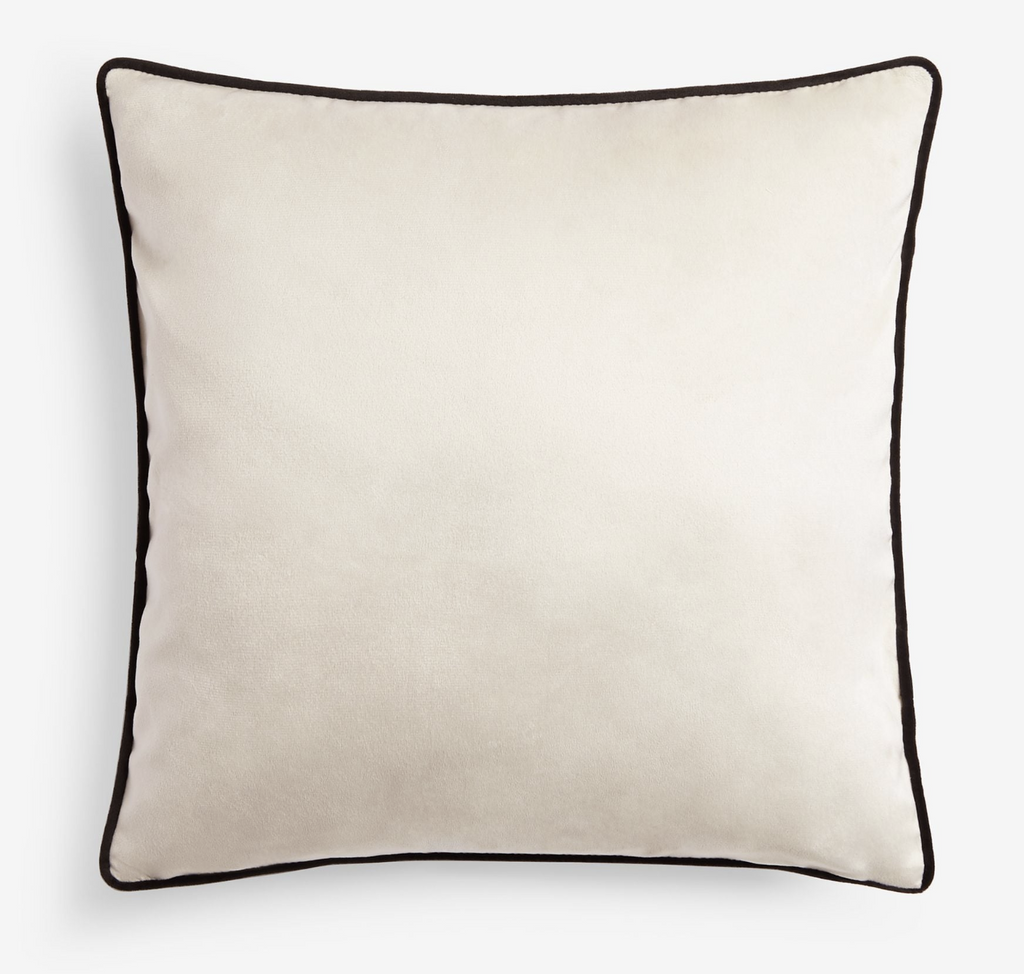 Embroidered Handwriting Cushion 50x50cm with filling