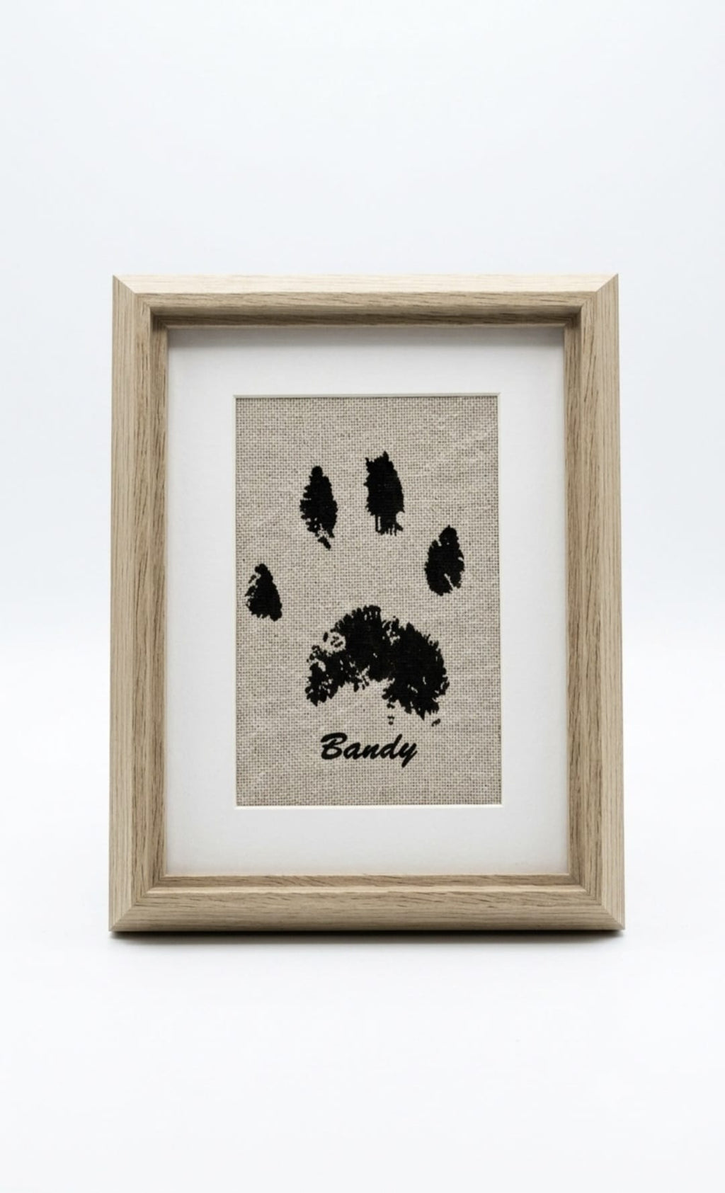Pet Embroidered Pawprint Framed Keepsake