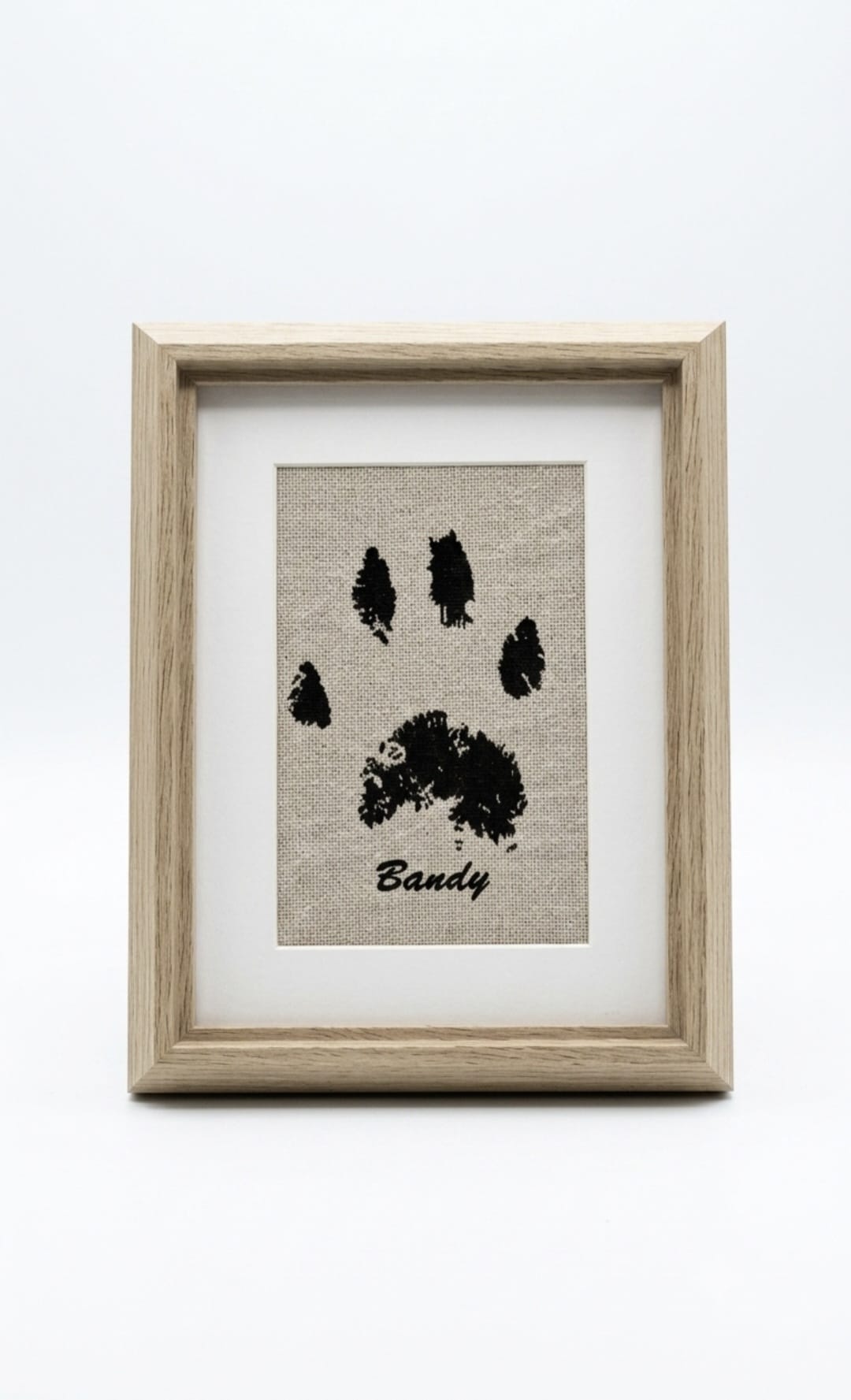 Pet Embroidered Pawprint Framed Keepsake