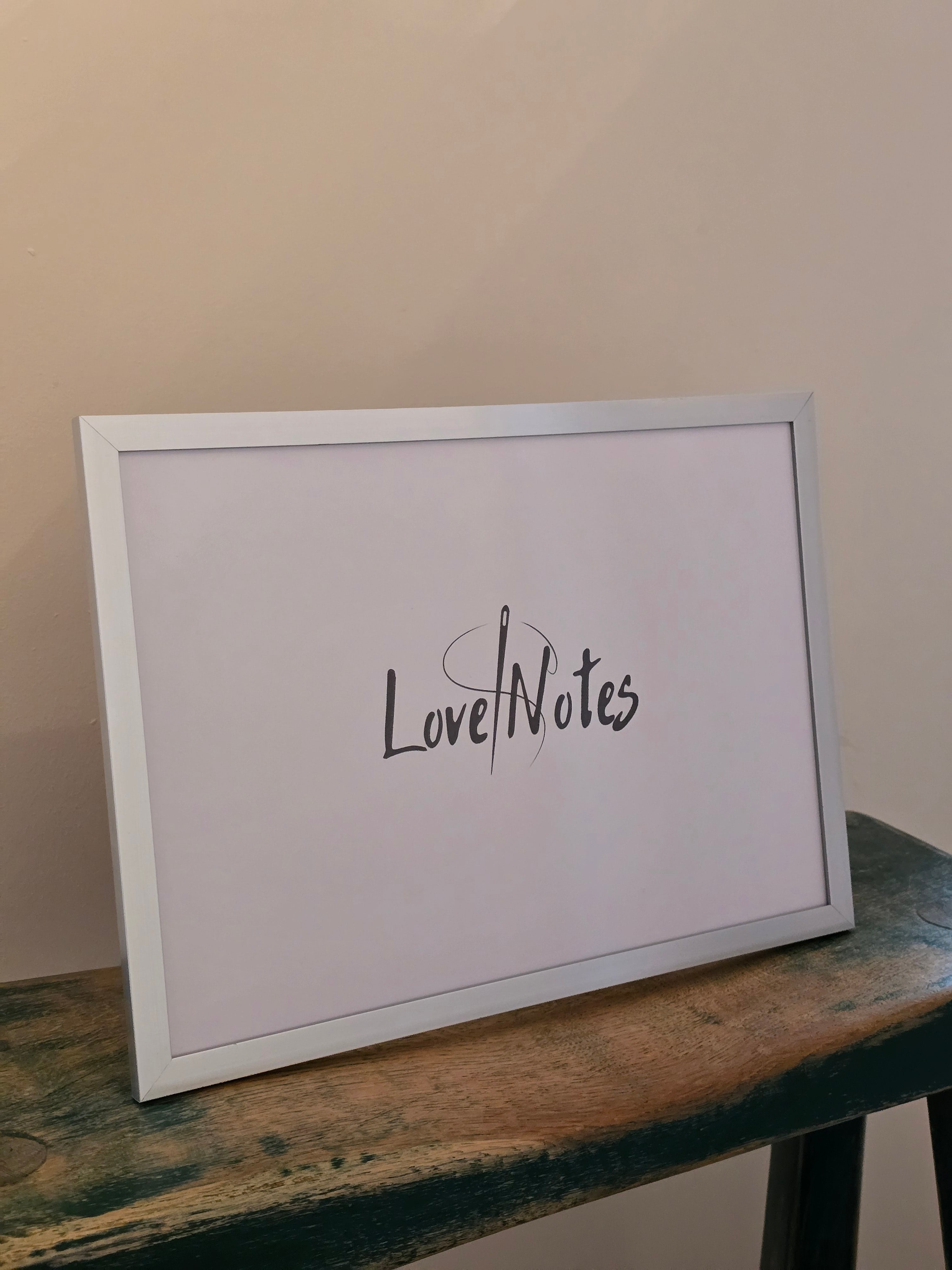 Multiple "I love you" Handwriting Embroidery Keepsake - A4 Framed or Unframed