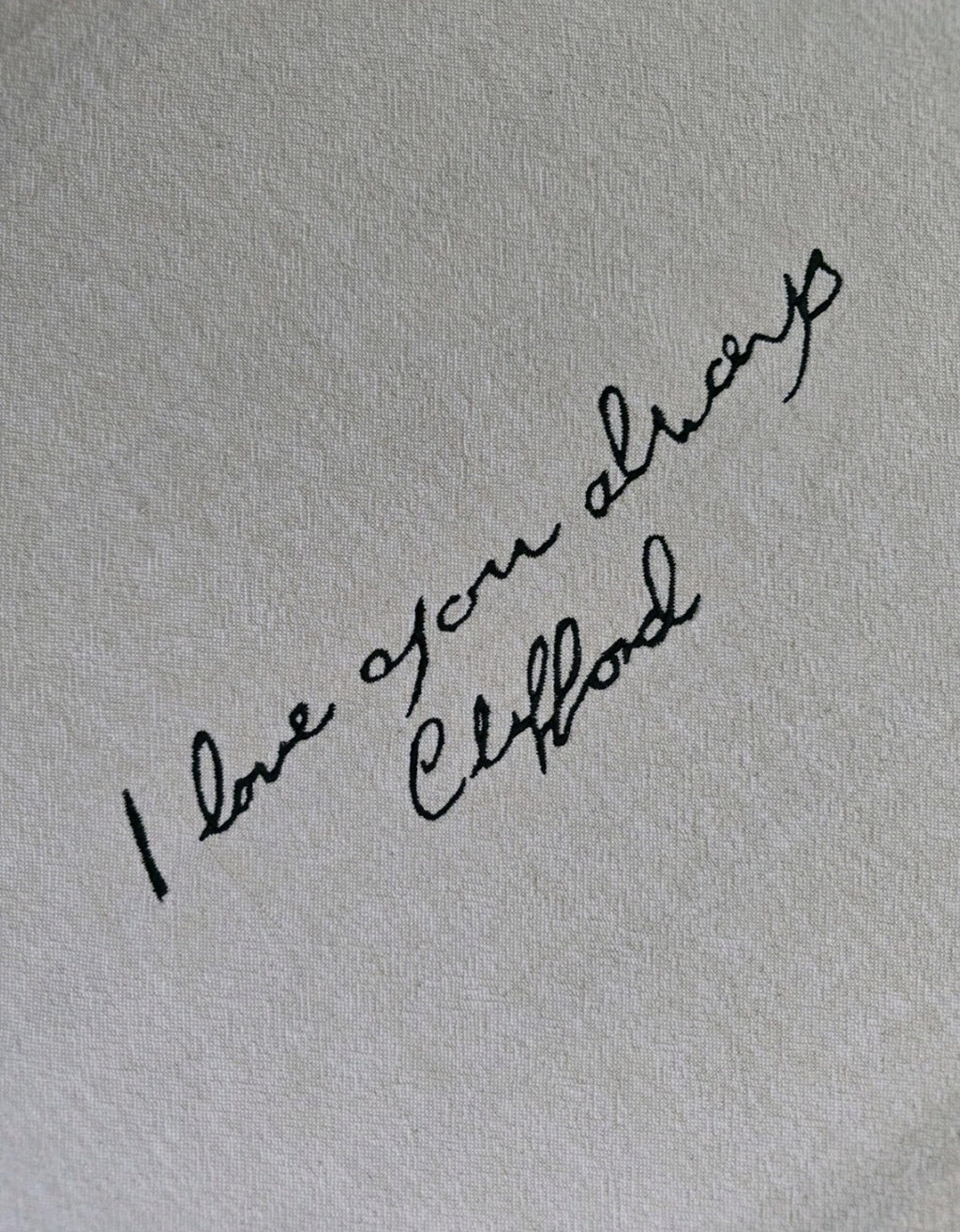 Handwriting Embroidery Keepsake - A4 Unframed