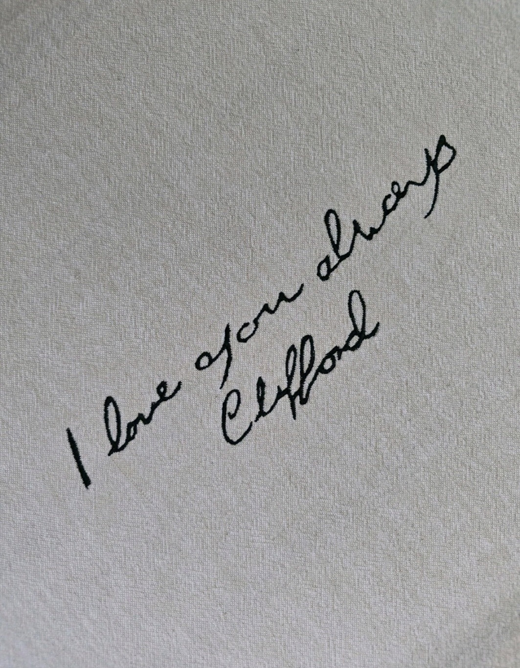 Handwriting Embroidery Keepsake - A4 Unframed